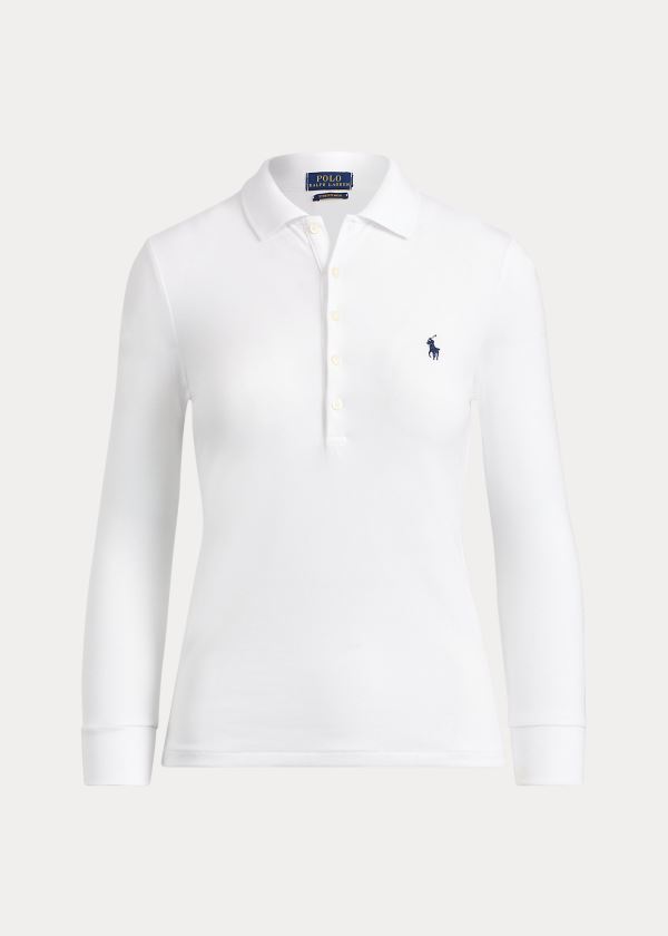 Polo Ralph Lauren Slim Fit Stretch Polo Shirt Dame Danmark (NMDQJ1392)